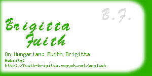 brigitta fuith business card